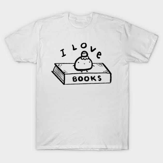 I love books <3 T-Shirt by AikoAthena